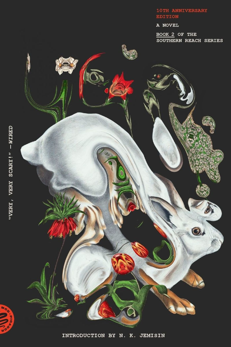 The new edition of Authority. The cover features a surreal, distorted illustration of a rabbit surrounded by strange plant life.